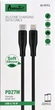 USB кабель Avantis AC-87 PD Силиконовый черный 1 метр Type-C до Lightning 27W - изображение 2