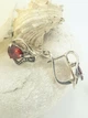 Серебряные серьги со вставкой и капельным серебром (111191/32) - изображение 6