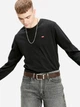 Ремень двусторонний мужской из натуральной кожи Levi's 861176925 34 (104,5 см) Черный/Коричневый (1161308674) - изображение 2