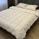 Одеяло всесезонное ODA Bamboo с бамбуковым волокном 350 г/м², микрофибра, 175x210, светло-бежевое - изображение 5