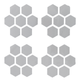 Светоотражающие термопатчи «Hexagon» 4шт термопатчи для одежды — повышение видимости и безопасности в сумерках - изображение 2