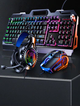 Ігровий комплект клавіатура та миша навушники килимок 4в1 Linmoni TF-400 Kit з RGB підсвічуванням для геймерів - зображення 9
