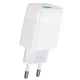 Мережевий зарядний пристрій HOCO C72Q Glorious single port charger Micro USB cable 18W White - зображення 4