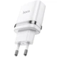 Мережевий зарядний пристрій HOCO N1 Ardent single port charger Lightning cable 12W White - зображення 3