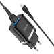 Мережевий зарядний пристрій HOCO N1 Ardent single port charger Lightning cable 12W Black - изображение 2