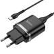 Мережевий зарядний пристрій HOCO N1 Ardent single port charger Type-C cable 12W Black - зображення 4