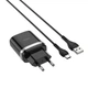 Мережевий зарядний пристрій HOCO C12Q Smart QC3.0 Type-C cable 18W Black - изображение 2