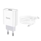 Мережевий зарядний пристрій HOCO C81A Asombroso Lightning cable 10.5 White - изображение 4