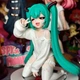 Аніме фігурка 12 см Хацуне Міку вокалоїд, кішечка Nekomimi T-shirt Ver. Hatsune Miku anime figure - зображення 1