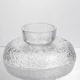 Фруктовница стеклянная на ножке тарелка для фруктов Ice Textured 20×9 см ваза для фруктов Прозрачный - изображение 4