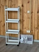 Етажерка на колесах 4 полиці біла напольна Storage rack AN906 - изображение 1