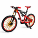 Игрушечный велосипед с резиновыми колесами Металлический Фингербайк MTB – велосипед для трюков и декора, 18 см Red - изображение 1