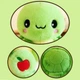 Черепашка мягкая игрушка 23 см, милая плюшевая черепаха с яблочком на сумке и зеленым панцырем turtl23 - изображение 2