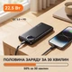 Павербанк Essager Heteromypil 10000 мАг 22.5 Вт з дисплеєм і вбудованими кабелями USB-C / Lightning чорний - изображение 4