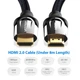 Кабель HDMI-HDMI Vention 3m v2.0 Black (VAA-B05-B300) - зображення 4