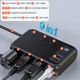 Автомобільний зарядний пристрій від прикурювача з 3 розетками, 3 USB, USB Type-C, вольтметр - зображення 4