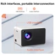 Мини-проектор WOOPKER WP-P2 Full HD 1920×1080, 4K, HDMI, USB, Wi‑Fi 2,4/5 ГГц, Bluetooth 5.0, CN-версия - изображение 5