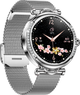 Смарт-часы LEMFO MK20 Silver 1,09″, пульс, давление, SpO₂, IP67, Bluetooth, металлический ремешок, Android/iOS - изображение 5