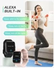 Смарт-годинник AEAC ID208 Plus 1,69″, Bluetooth-дзвінки, Alexa, пульс, SpO₂, 24 спортрежими, IP68, рожевий - зображення 6