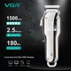 Машинка VGR V-678 Silver для стрижки и окантовки с Т образным ножом 10692 - изображение 4