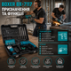 Набір інструментів BOXER BX 7117 перфоратор і кутова шліфувальна машина 220 В 900 Вт диск 125 мм патрон 13 мм у кейсі - зображення 2