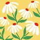 Набор для ковровой вышивки "Белая эхинацея" Strateg CCX2525-16, размер 25х25 см - изображение 1
