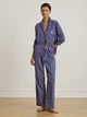 Пижама (рубашка + штаны) женская хлопковая Ralph Lauren 242289176 XL Синяя (1161241235) - изображение 1