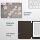 Обкладинка чохол kwmobile Flip для PocketBook 743K3 InkPad Color 3 Magnolias - зображення 4