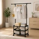 Вешалка напольная SINGLE-POLE SHOE RACK 107-2 с полками для обуви - изображение 4