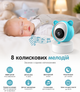 Відеоняня C8 WiFi з екраном 5 дюймів керування зі смартфона, датчик звуку, руху, нічне бачення - изображение 5