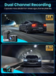 Відеореєстратор ALLTOTIVE R5 Pro 4K + 2.5K, 2 камери, Wi-Fi 5 ГГц, GPS, карта 128 ГБ, IPS 3,16″, WDR - зображення 3