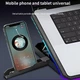 Подставка для ноутбука, охлаждающая Givecool X8 с регулировкой угла наклона (до 17", 2USB, 6 вентиляторов, RGB подсветка, подставка для телефона) - изображение 6