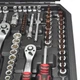Набор инструментов профессиональный Haisser 70232 1/2", 1/4", 3/8" 150 шт - изображение 5
