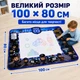 Коврик для рисования водой «Полиция» 100×80 см с машинкой, 3 маркерами, штампами и трафаретами YYD-040 - изображение 3