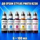 Чернила INCOLOR для Epson Stylus Photo R230, комплект 6×100 мл (BK/C/M/Y/LC/LM), 600 мл - изображение 1