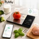 Розумні кухонні ваги з Bluetooth і КБЖУ Ruhhy до 5 кг 1 г дієтичні електронні ваги з неіржавкої сталі (24632) - зображення 2