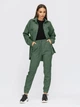 Жіночий вельветовий костюм зі штанами sport-casual Dressa 44 Зелений (moa6d63a57-ef72-11eb-8732-ac1f6bc5f30a) - зображення 1