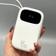 Павербанк Baseus 20000mAh 45W Павербанк Baseus EnerFill FC31 Qpow 3 зі швидкою зарядкою, Портативний зовнішній акумулятор, порти 1USB/1Type-C, LED-дисплей, вбудовані кабелі Type-C/Lightning (E0028D01) Білий - зображення 5
