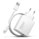 Сетевое зарядное устройство Xiaomi MY-19-ER 100W 6.1A 1 x USB-A с кабелем USB-C White (6932554485337) - изображение 1