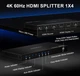 HDMI сплиттер AVIDGRAM AG2SP14Y 1×4 4K 60Hz на 4 экрана - изображение 3