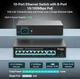 PoE коммутатор NICGIGA FS0820GP на 10 портов, 8 PoE+ 120W, 2 Gigabit Uplink - изображение 2