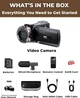 Відеокамера ZIMOCE HDV900PRO 4K 60FPS, 48MP, 21X Zoom, мікрофон, 2 акумулятори, карта 64GB - зображення 8