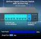 Комутатор YuanLey 18-Port Gigabit PoE Switch 16×PoE+ 1000Mbps 250W (YS20162G-P) - изображение 2