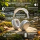 Беспроводные накладные наушники Borofone BO36 Tone, Bluetooth 6.0, до 30 часов работы, мощные басы, аккумулятор 300 mAh Silver - изображение 2
