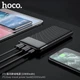 Павербанк Hoco 10000mAh 2A Павербанк Hoco J72 Easy travel, Портативний зовнішній акумулятор, порти 2USB/1Type-C, LED-індикатор Чорний - зображення 2