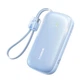 Павербанк Baseus 10000mAh 22.5W Павербанк Baseus EnerFill FC21 Qpow 3 Ultra зі швидкою зарядкою, Портативний зовнішній акумулятор, порти USB/Type-C/Lightning, LED-дисплей, кабель Type-C to Lightning Блакитний - зображення 1