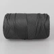 Шнур для макраме Popyarn Macrame L, Темно-сірий №612, 200 г/190 м, 100% поліпропілен - для в'язання сумок, килимків, кошиків, панно, декору - зображення 2