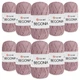 Упаковка YarnArt Begonia, Ліловий №4931, 10шт - турецька пряжа 50 г / 169 м, 100% мерсеризована бавовна для в'язання літніх ажурних виробів - зображення 1