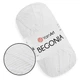 YarnArt Begonia, №1000 Супер белый 100% мерсеризированный хлопок, турецкая летняя пряжа для вязания спицами и крючком, Ярн Арт Бегония, нити - изображение 1