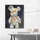 Алмазная мозаика 40*50 "Беарбрик/ Bearbrick". Набор для творчества Origami (Оригами), алмазная живопись на подрамнике, герой мультсериала, выкладка по - изображение 1